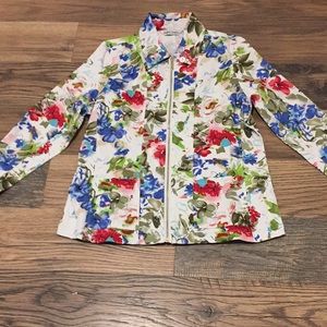 Multi colored floral jacket